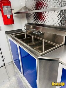 2023 Exp18x8 Kitchen Food Trailer Hand-washing Sink Texas for Sale