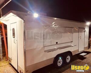 2023 Exp20x8 Food Concession Trailer Kitchen Food Trailer Stainless Steel Wall Covers Texas for Sale