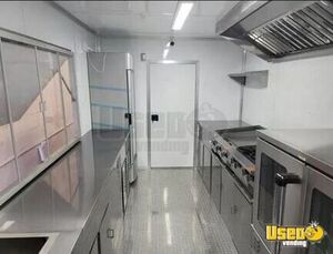 2023 Food Concession Trailer Kitchen Food Trailer Diamond Plated Aluminum Flooring Florida for Sale