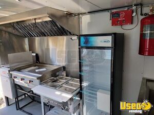 2023 Food Concession Trailer Kitchen Food Trailer Reach-in Upright Cooler Texas for Sale