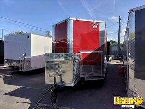 2023 Food Concession Trailer With Porch Barbecue Food Trailer Air Conditioning Florida for Sale