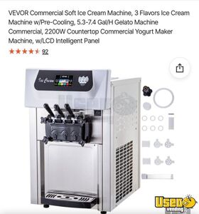 2023 Food Trailer Ice Cream Trailer Electrical Outlets Texas for Sale
