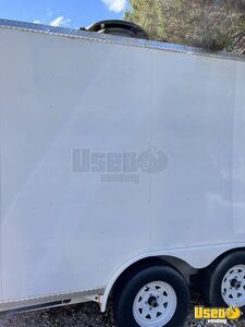 2023 Food Trailer Kitchen Food Trailer Diamond Plated Aluminum Flooring Texas for Sale