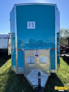 2023 Food Trailer Kitchen Food Trailer Diamond Plated Aluminum Flooring Texas for Sale