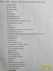 2023 Freedom Trailers Concession Trailer Concession Trailer 20 North Carolina for Sale