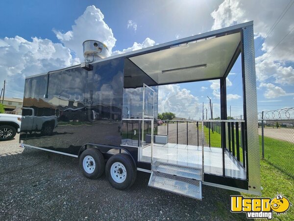2023 Kitchen Food Concession Trailer With 8' Porch Kitchen Food Trailer Texas for Sale