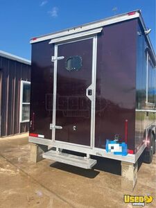 2023 Kitchen Food Trailer Diamond Plated Aluminum Flooring Texas for Sale