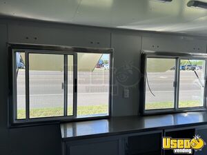 2023 Kitchen Food Trailer Diamond Plated Aluminum Flooring Texas for Sale