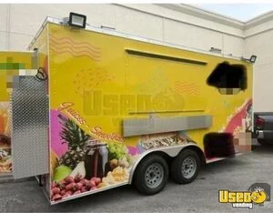 2023 8' x 16' Kitchen Food Concession Trailer with Pro Fire System for Sale in Florida!
