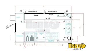 2023 Kitchen Trailer Kitchen Food Trailer Concession Window Florida for Sale