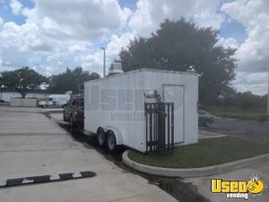 2023 Kitchen Trailer Kitchen Food Trailer Diamond Plated Aluminum Flooring Florida for Sale