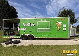2023 8.5' x 28' Freedom Kitchen Food Concession Trailer with Fire Suppression & Porch for Sale in Kentucky!