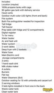 2023 Kitchen Trailer Kitchen Food Trailer Refrigerator Michigan for Sale