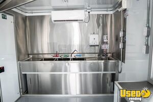 2023 M3 Concession Trailer Stainless Steel Wall Covers Texas for Sale