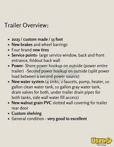 2023 Mobile Bar Beverage - Coffee Trailer Fresh Water Tank New York for Sale