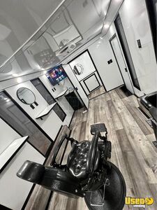 2023 Mobile Barbershop Trailer Mobile Hair Salon Truck Interior Lighting Texas for Sale