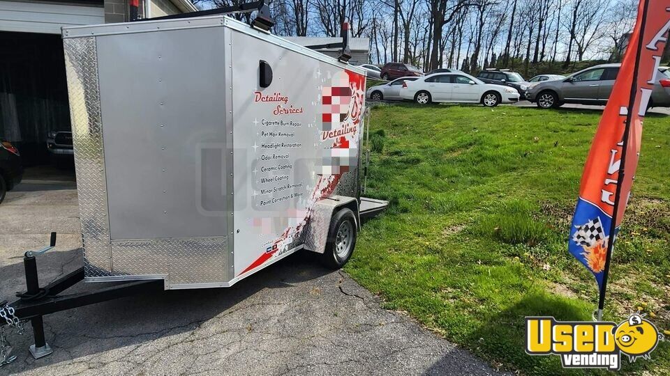 Compact 2023 5' × 8' Mobile Car Detailing Trailer for Sale in Pennsylvania