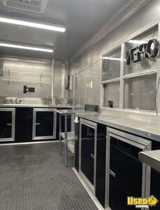 2023 Peach Kitchen Food Trailer Stainless Steel Wall Covers Kentucky for Sale