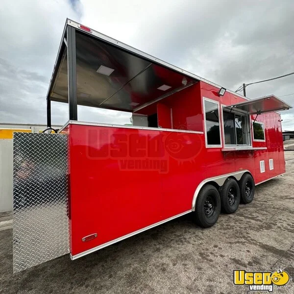 2023 Qtm 8.6 X 26 Tra 16.5k Barbecue Food Trailer Florida for Sale