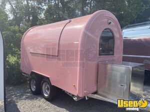 2023 R-12 Light Pink Ice Cream Trailer Stainless Steel Wall Covers Tennessee for Sale