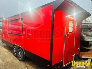 2023 Rolling22x8 Kitchen Food Trailer Diamond Plated Aluminum Flooring Texas for Sale