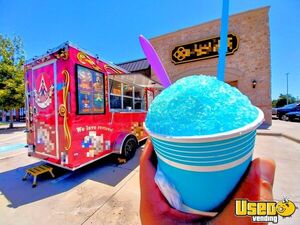 2023 Shaved Ice Concession Trailer Snowball Trailer Insulated Walls Texas for Sale