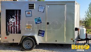 2023 V Nose Trailer Kitchen Food Trailer Exterior Customer Counter Illinois for Sale