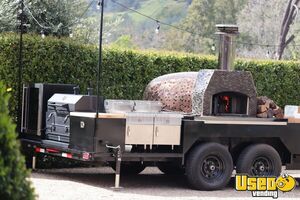 2023 Wood-fired Pizza Concession Trailer Pizza Trailer Cabinets California for Sale