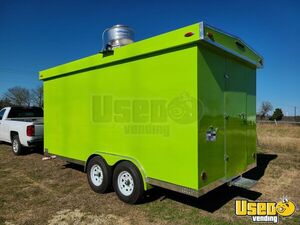 2023 Yjusa-20 Food Cocession Trailer Kitchen Food Trailer Stainless Steel Wall Covers Texas for Sale