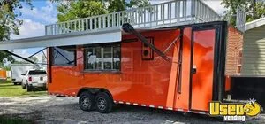 2024 8.5' x 24' Food Kitchen Concession Trailer Mobile Vending Unit w/ Pro Fire System for Sale in Florida!