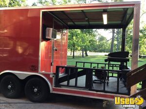2024 24’ Porch Trailer Kitchen Food Trailer Diamond Plated Aluminum Flooring Texas for Sale