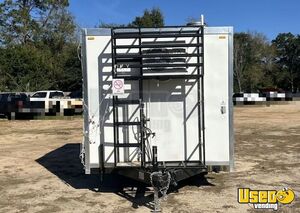2024 7’x12’ Single Axle Kitchen Food Trailer Diamond Plated Aluminum Flooring Indiana for Sale