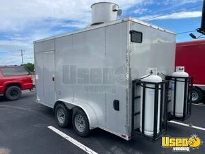 2024 7x14 Full Kitchen Kitchen Food Trailer Spare Tire Texas for Sale