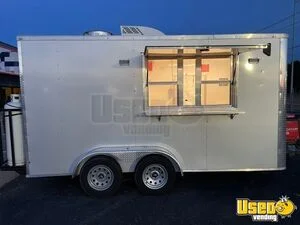 2024 7' x 14' Quality Cargo Kitchen Food Concession Trailer with Fire Suppression System for Sale in Texas!