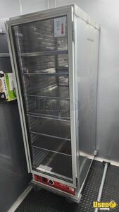 2024 7'x18' Tandem Axel Enclosed Trailer Kitchen Food Trailer Hot Dog Warmer North Carolina for Sale