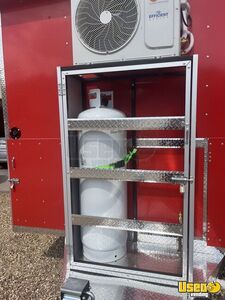 2024 8 X 16 Kitchen Food Trailer Diamond Plated Aluminum Flooring Texas for Sale