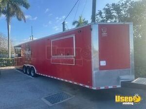 2024 8.5’ X 38’ Barbecue Food Trailer Spare Tire Florida Diesel Engine for Sale