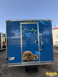 2024 8.5x18 Kitchen Food Trailer Stainless Steel Wall Covers Texas for Sale