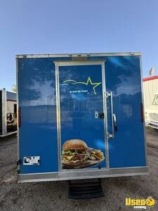2024 8.5x18 Kitchen Food Trailer Stainless Steel Wall Covers Texas for Sale