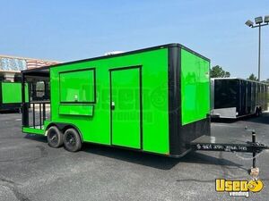 2024 8.5x20 Concession Trailer Barbecue Food Trailer Triple Sink Georgia for Sale