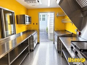 2024 8x12 Splendid Kitchen Food Trailer Stainless Steel Wall Covers Massachusetts Gas Engine for Sale