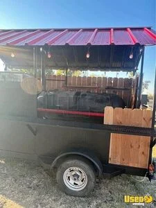 2024 Barbecue Food Trailer Open Bbq Smoker Trailer Flat Grill Texas for Sale