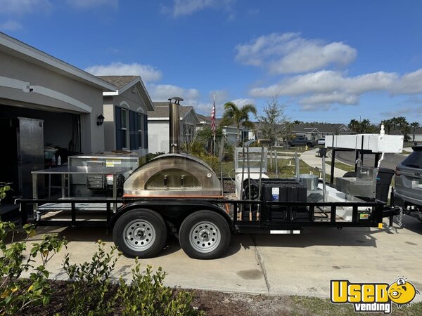 2024 Bbq Smoker And Pizza Oven Trailer Open Bbq Smoker Trailer Florida for Sale
