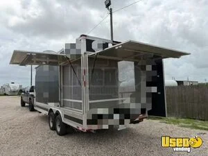 2024 Con Barbecue Food Trailer Concession Window Texas for Sale