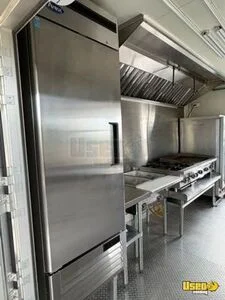 2024 Con Barbecue Food Trailer Stainless Steel Wall Covers Texas for Sale