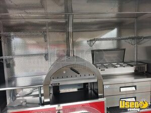 2024 Concession Pizza Trailer Stainless Steel Wall Covers Florida for Sale