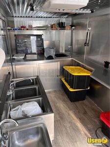 2024 Concession Trailer Concession Trailer Stainless Steel Wall Covers Texas for Sale
