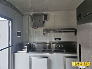 2024 Concession Trailer Kitchen Food Trailer Stainless Steel Wall Covers California for Sale
