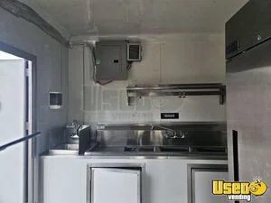 2024 Concession Trailer Kitchen Food Trailer Stainless Steel Wall Covers California for Sale