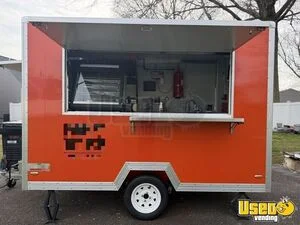 2024 - 6.5' x 9.8'  Kitchen Food Concession Trailer with Pro Fire System for Sale in New Jersey!